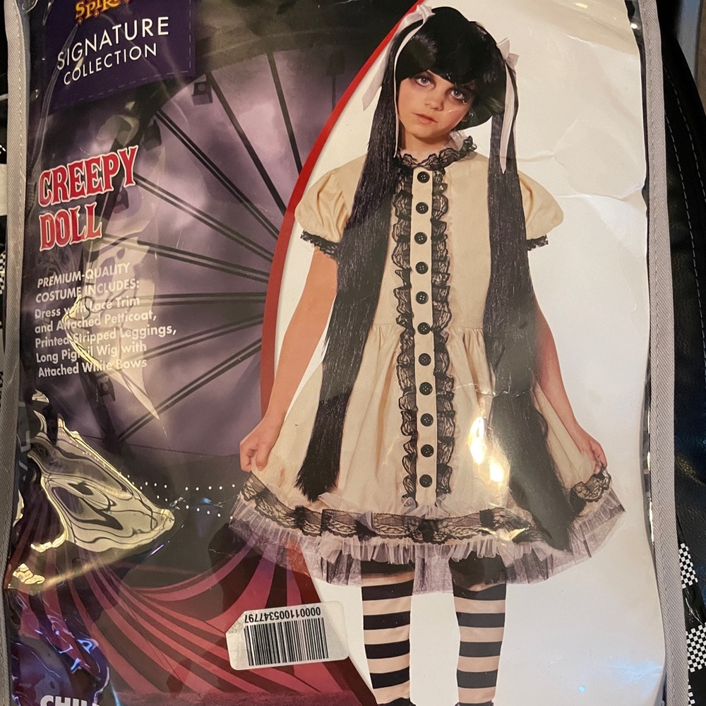 Creepy Doll Costume from Spirit Hollowern Size L, New without tags, sold out